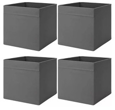 4x IKEA DRONA Storage Boxes for Kallax Shelving Unit Organizer 33x38x33cm