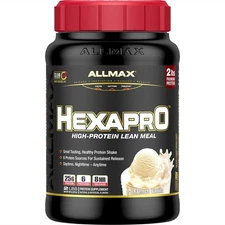 ALLMAX HEXAPRO, French Vanilla - 2 lb - 25 Grams of Protein Per Serving -