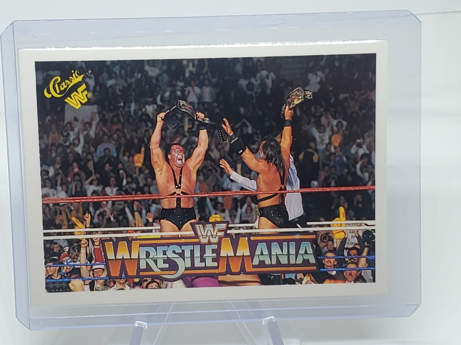 1990 Classic WWF - The History of Wrestlemania #140 AX & SMASH DEMOLITION