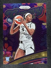 2024 Panini Prizm WNBA #12 Angel Reese Groovy RC Chicago Sky