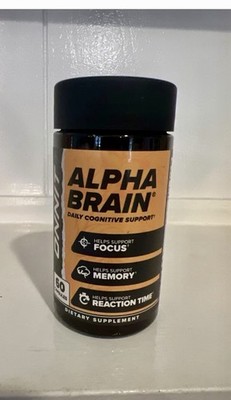 ONNIT Alpha Brain Daily Cognitive Support 60 Capsules Dietary Supplement