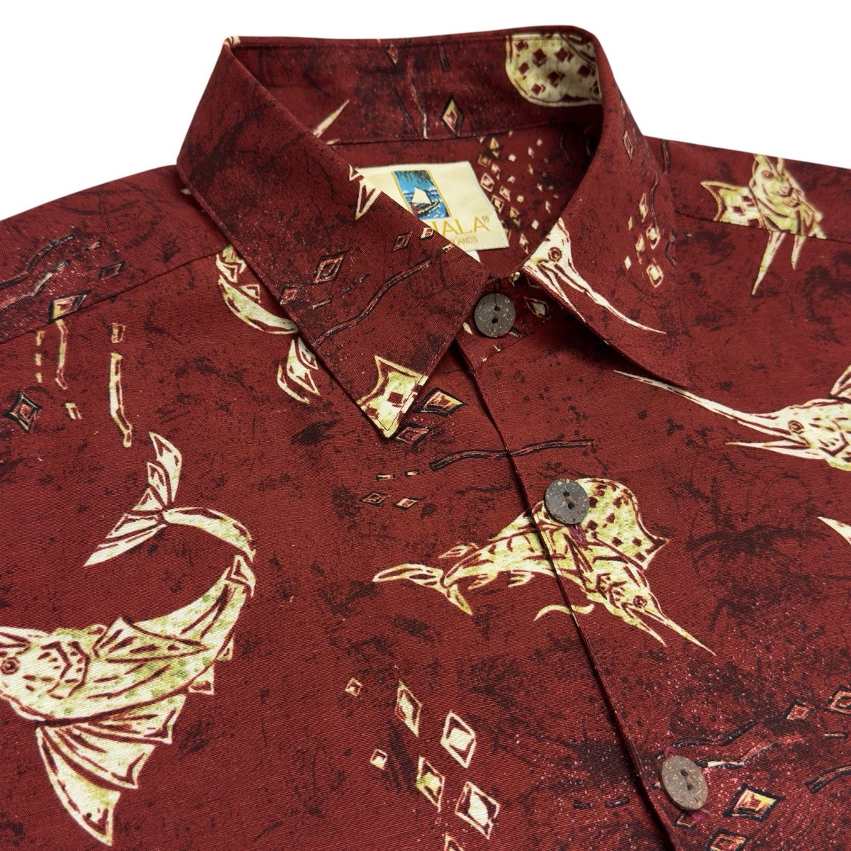 MALIHINI Hawaiian Aloha Shirt For Men - 100% Cotton Poplin With Orchid Print, Made In Hawaii