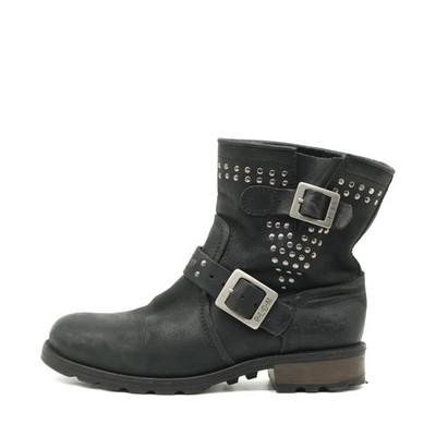 Palladium Damen Biker Stiefelette Nieten Stiefeletten Casual Biker-Boots EU 37