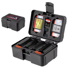 FOMITO Waterproof Camera Battery Memory Card Organizer Case Holder Storage Box