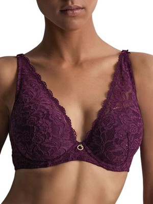 38C Aubade Rosessence BH Plunge Push Up BH Schultern Luxus Dessous