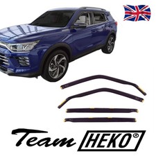 Wind Deflectors Fits Ssangyong Korando Mk4 2019-Up 4-Pcs Set Tinted Heko