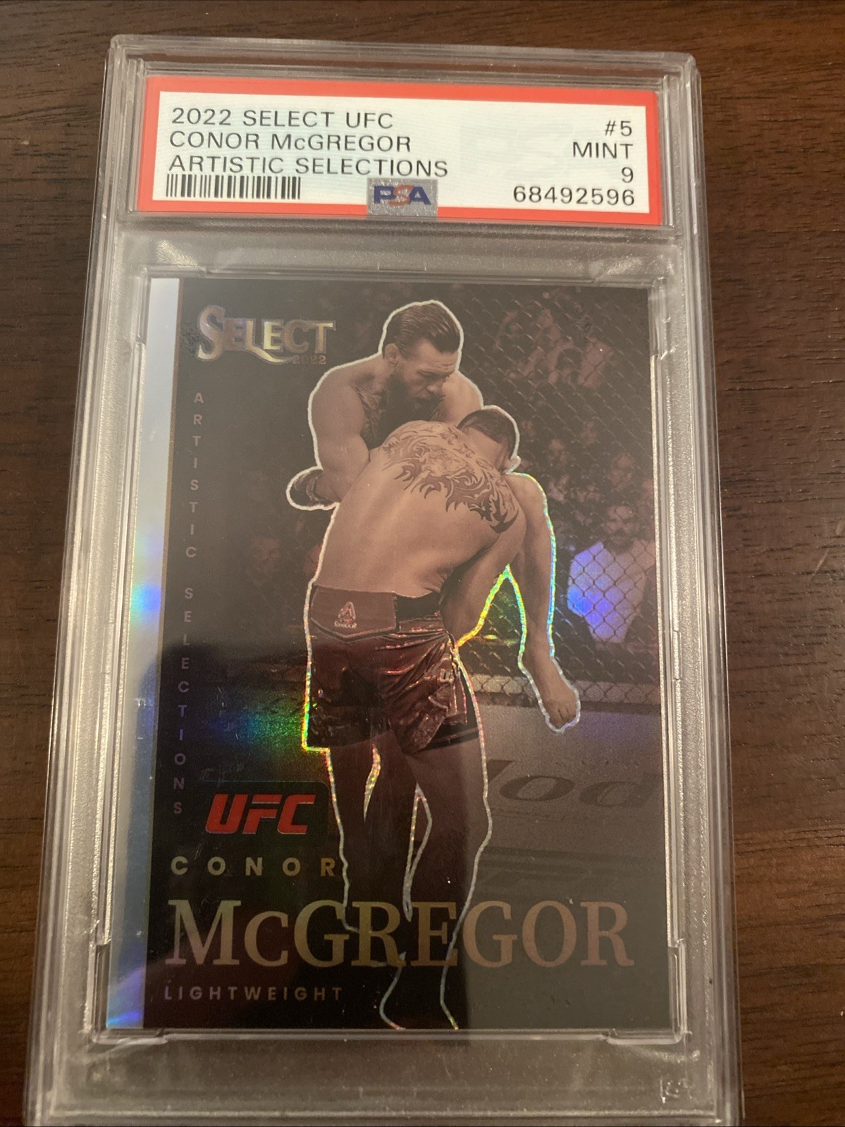 2022 Select UFC Conor McGregor Artistic Selections #5 Lightweight
