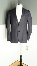 TED BAKER Endurance Wool Blazer Sz 42 Sport Coat Jacket Plum Stitching