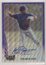2021 Leaf Metal Draft 1990 Purple Wave 2/15 Wilman Diaz #LA-WD1 Auto n1u