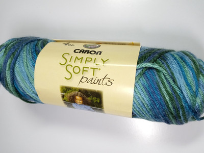 Caron Simply Soft Yarn Paints-Spring Brook-208 Yards-100% Acrylic