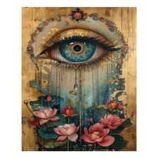 xcemhil Paint by Numbers Kit for Adults Eye, Paint by Number Eye and Lotus, P...