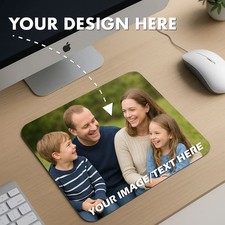 Custom Mouse Pad 20x28cm Personalized Photo Text Design Office Desk Mat Gift