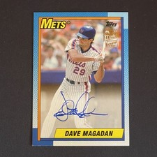 2017 Topps Archives Fan Favorite Autographs 1990 Dave Magadan #FFA-DMA NY Mets