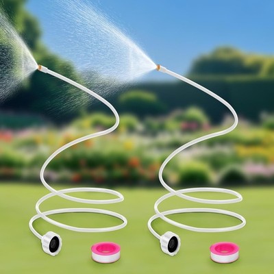 2 Pack Misters for Outside Patio, 60 Inch Flexible Hose Mister Cooling Stand ...