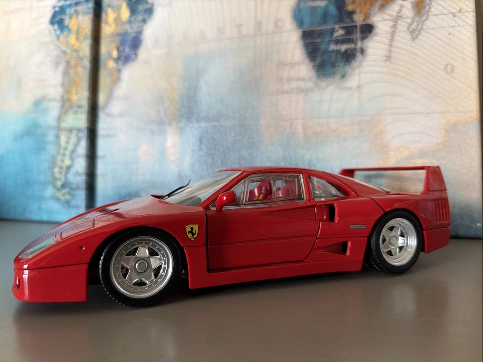 Ferrari F40 1999 Hot Wheels 1999 Producción Clásico Diecast Rojo 1:18 1988 Foto 4 de 4