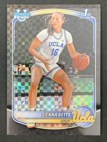 Sienna Betts 2025-26 Topps Bowman Chrome Prospects Black X-Fractor /10 #BCP-13