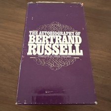 RARE Autobiography of Bertrand Russell Complete 3 Volumes Paperback Boxed Set