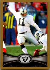 2012 Topps Sebastian Janikowski /2012 Gold #86 Oakland Raiders SP Insert Card