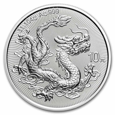 #ad #ad 2025 China 1 oz Silver Dragon BU $123.38