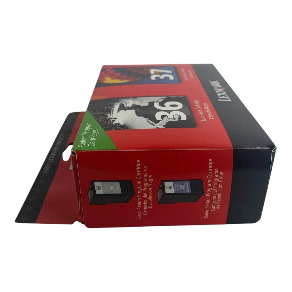 Lexmark 36/37 Black & Color Return Program Ink Cartridge Combo Pack - New - Image 2 of 4