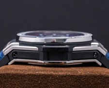 Hublot Big Bang Unico Titanium Blue 45 mm $21K MSRP Chronograph 411.NX.5179.RX 16