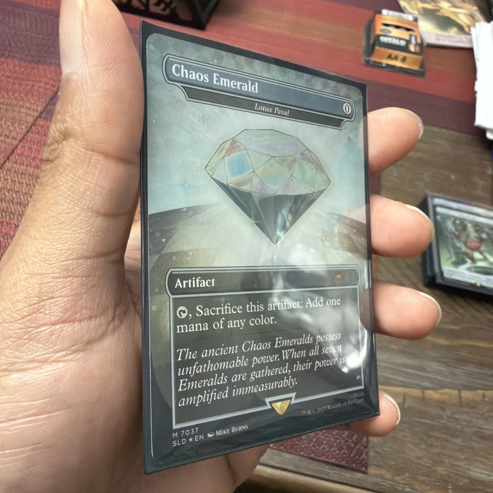 Chaos Emerald - Lotus Petal (7037) Secret Lair Drop Foil - Image 2 of 4