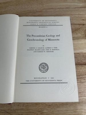 Precambrian Geology Geochronology Minnesota Goldich et al. 1961 UMN Press
