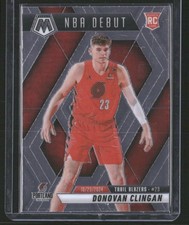 2024-25 Panini Mosaic #261 Donovan Clingan Orange Mosaic #/249