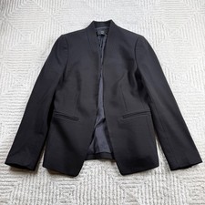 J Crew 365 Open Blazer Womens 2 Black Jacket H2743 Career Office Quiet Luxury