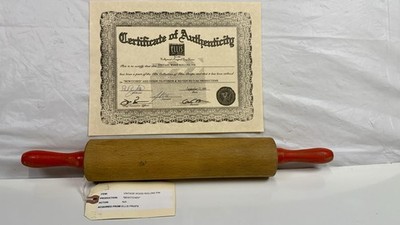 Bewitched TV Show Vintage Wood Rolling Pin Ellis Props COA Hollywood Prop 18.5 