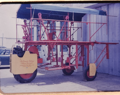 granville tobacco harvester 1950s Harrington Tobacco Harvester Automatic Picker Georgia Farming Red  35mm Sli