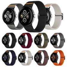 For Google Pixel Watch 3/2/1 Elastic Nylon Adjustable Strap Bracelet 41mm 45mm