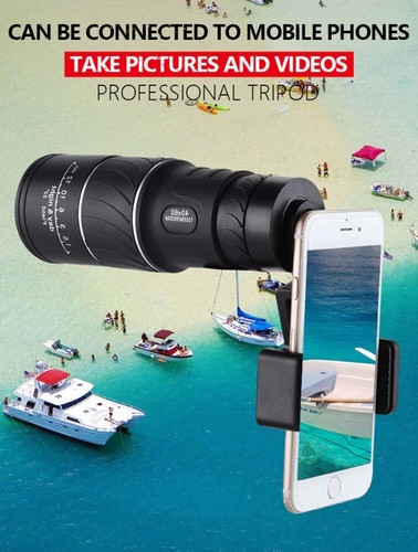 40X60 Monocular Telescope for Smartphone High Powered HD Compact Scope - Picture 9 of 11