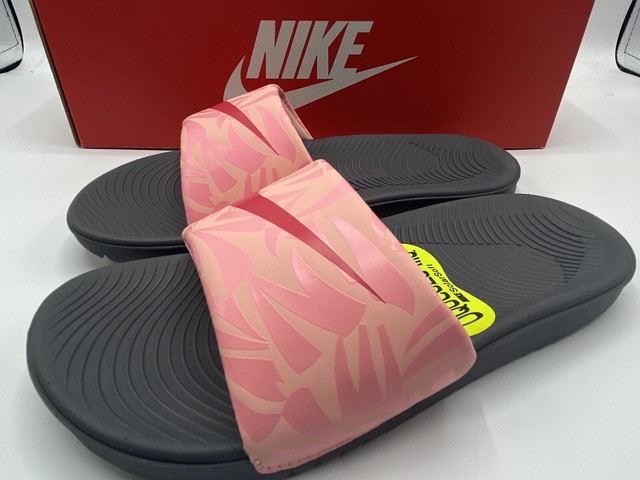 nike kawa slide gray
