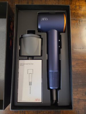AINA Hair Dryer, Blow Dryer - BLUE Brushless Motor, 110,000 RPM Lightweight 