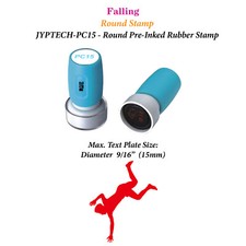 Falling Round Teacher Stamp JYP PC15 Pre-Inked Rubber Stamp