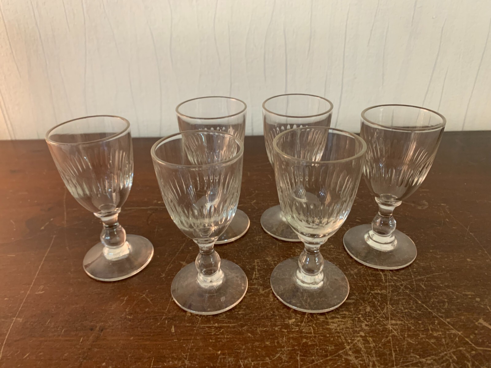 6 Cut Crystal Liqueur Glasses (Lot Price)