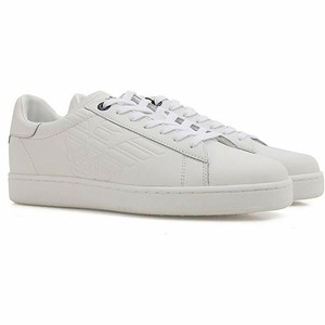 ea7 logo embossed trainers