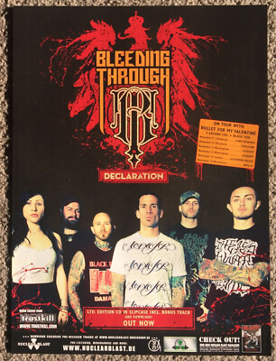 BLEEDING THROUGH - DECLARATION 2008 Full page UK magazine ad