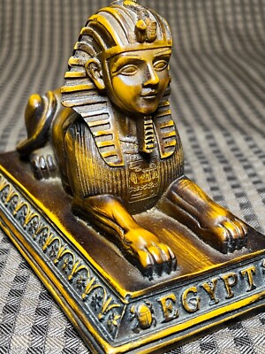 Egyptian Sphinx 6.5'' Resin Statue Figurine Ancient Egypt Pharaoh Pyramids Giza