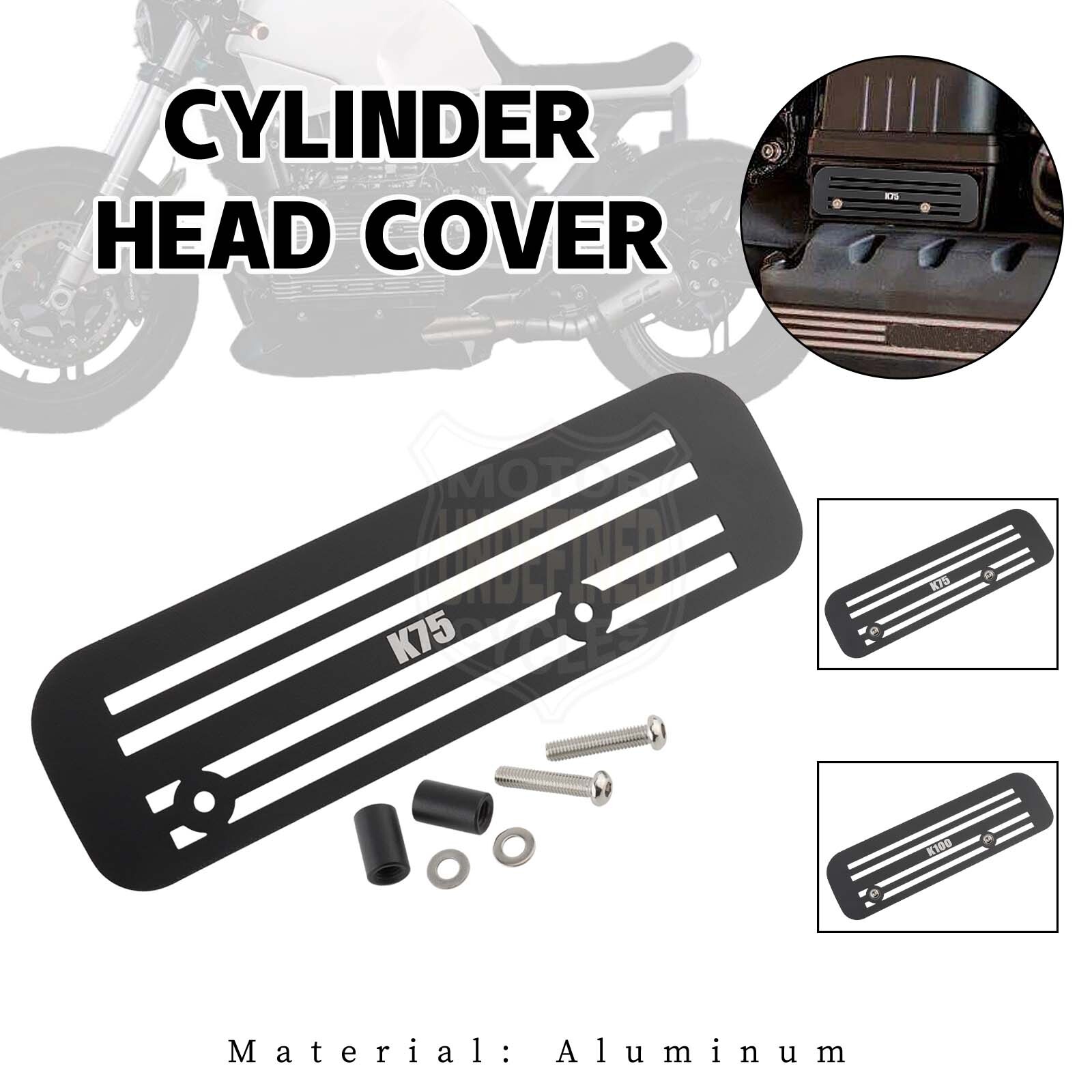 CNC Left Engine Valve Spark Plug Cylinder Head Cover Plate For BMW K100