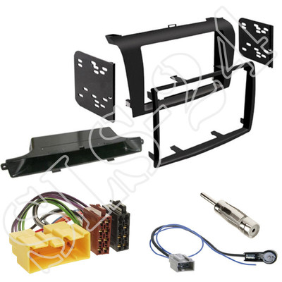 Mazda 3 (Typ BK) ab 10/2003 bis 2008 Doppel 2-DIN Blende Radioeinbau-Komplettset