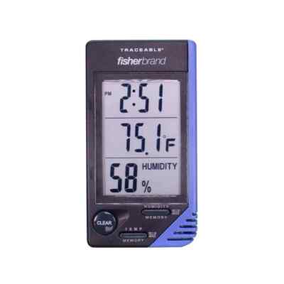 FISHERBRAND TRACEABLE 4040 Thermometer/Clock/Humidity Monitor