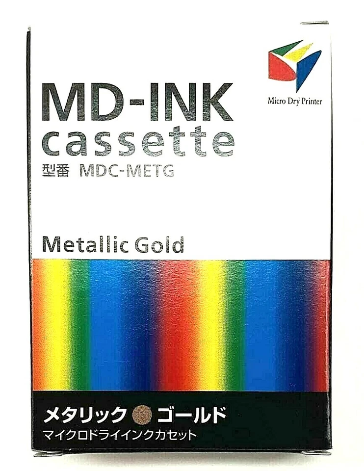 Tinta de impresora dorada metálica Alps MD MDC-METG/106030-00 1 cada una Foto 2 de 2
