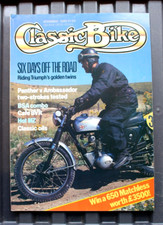 Classic Bike NOV 1988 - Panther Model 35 v Ambassador, BSA A10 outfit, ISDT MZ
