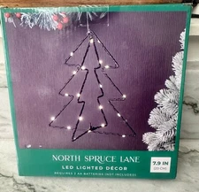 Christmas North Spruce Lane 7.9in LED Lighted Decor Brand New