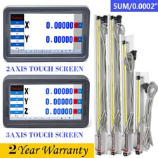 2/3 Axis Digital Readout Touch Screen DRO Display Linear Glass Scale 100-2000MM