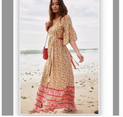 Maaji Josephine Cover Up Boho Beach Wrap Hipster Chic Hippie Art Hip Maxi  Dress | eBay