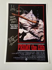 ARI LEHMANN & SEAN CUNNINGHAM In-Person Signed Autograph 28x35 Friday the 13