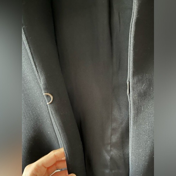 Jonathan Simkhai Black Wool Structured Blazer Pep… - image 7